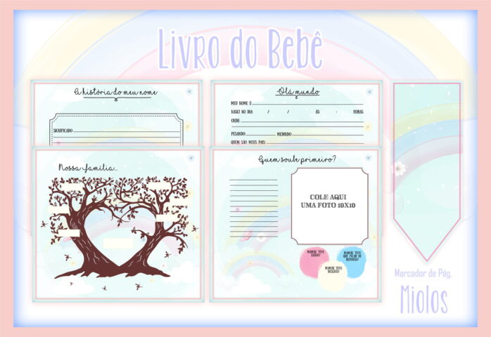 Livro do Bebê Arco Iris Menina I