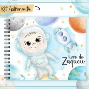 Livro Do Bebê Astronauta Aquarela