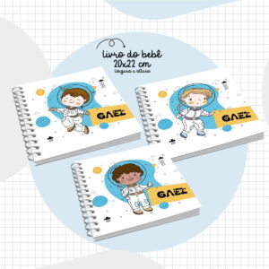 Livro do Bebê Astronauta Menino