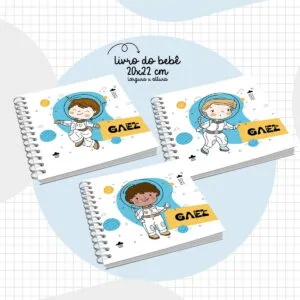 Livro do Bebê Astronauta Menino 10 Livro do Bebê Astronauta Menino