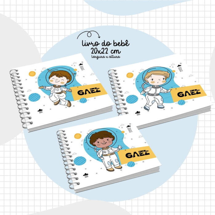 Livro do Bebê Astronauta Menino