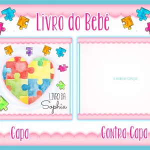 Livro do Bebê Autismo Menina 16 Livro do Bebê Autismo Menina