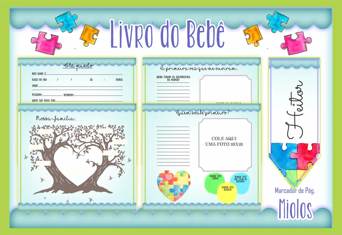 Livro do Bebê Autismo Menino 2 Livro do Bebê Autismo Menino