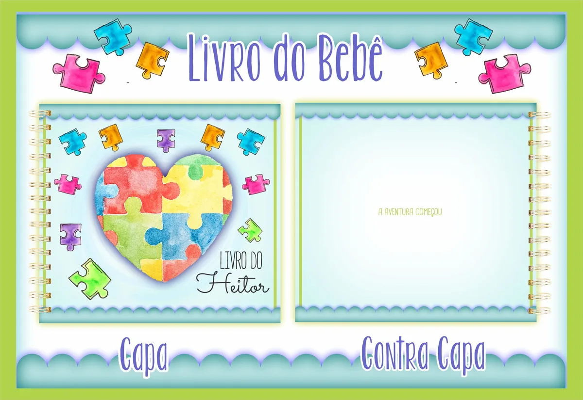 Livro do Bebê Autismo Menino 1 Livro do Bebê Autismo Menino