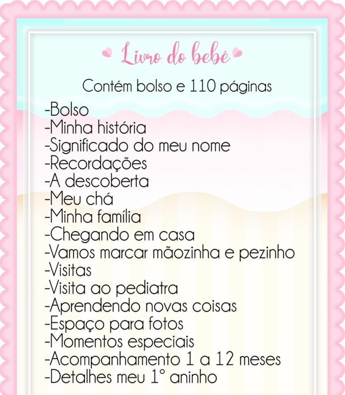 Livro do Bebê Baby Menina