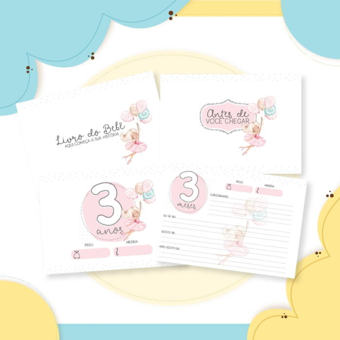 Livro do bebê Bailarina Rosa