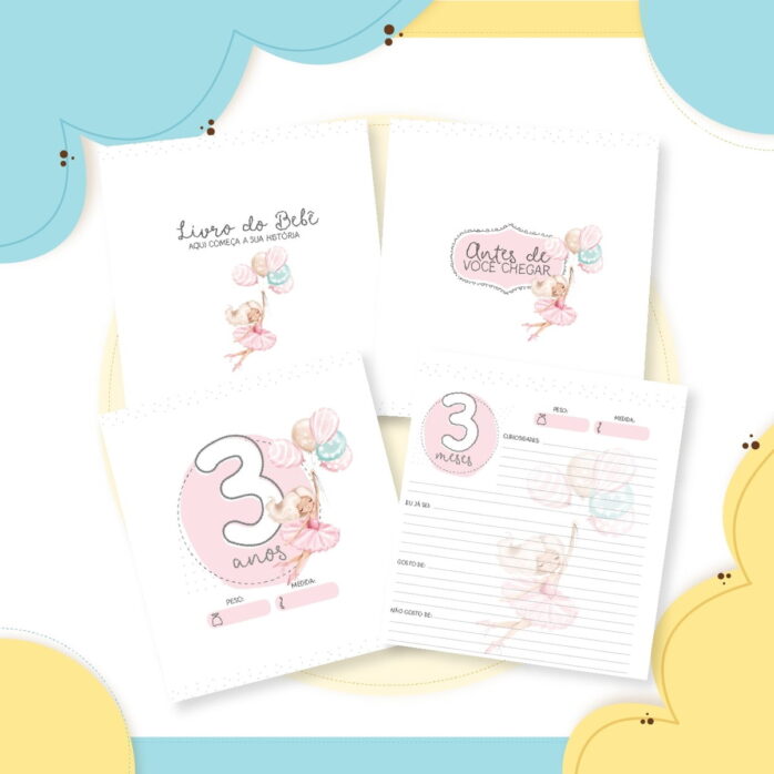 Livro do bebê Bailarina Rosa