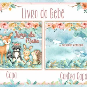 Livro do Bebê Bosque Menina II 7 Livro do Bebê Bosque Menina II