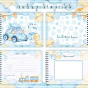 Livro do Bebê Brinquedos Aquarelados