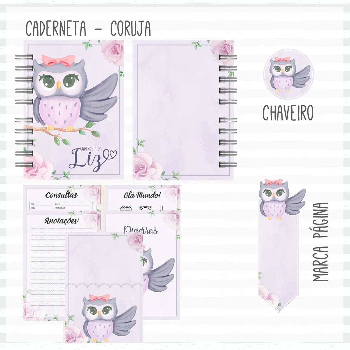Kit Livro do Bebê Coruja Digital com Caderneta de Vacina 2 Kit Livro do Bebê Coruja Digital com Caderneta de Vacina - Imagem 2