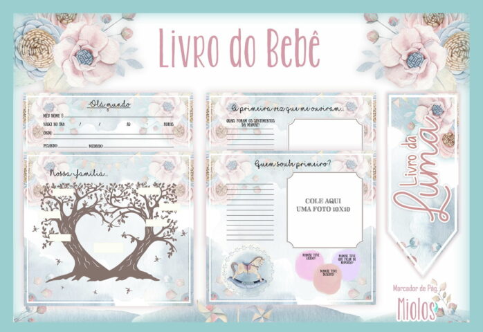 Livro do Bebê Carrossel Vintage