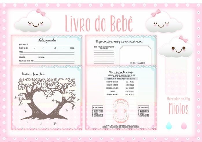Livro do Bebê Chuva de Amor Menina