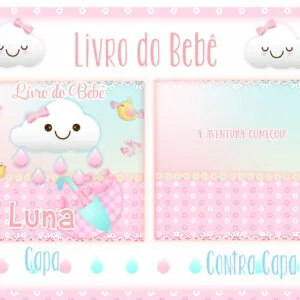 Livro do Bebê Chuva de Amor Menina 8 Livro do Bebê Chuva de Amor Menina