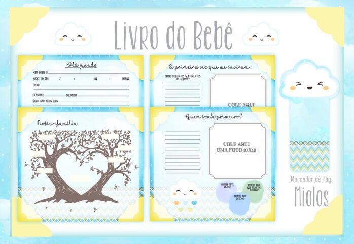 Livro do Bebê Chuva de Amor Menino