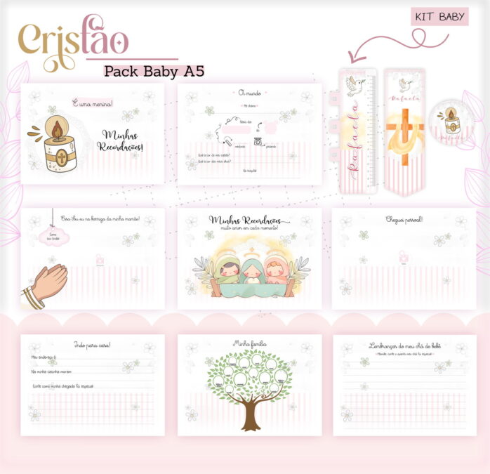 Livro do Bebê Cristão Menina