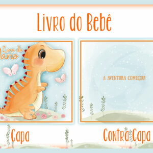 Livro do Bebê Dino Laranja