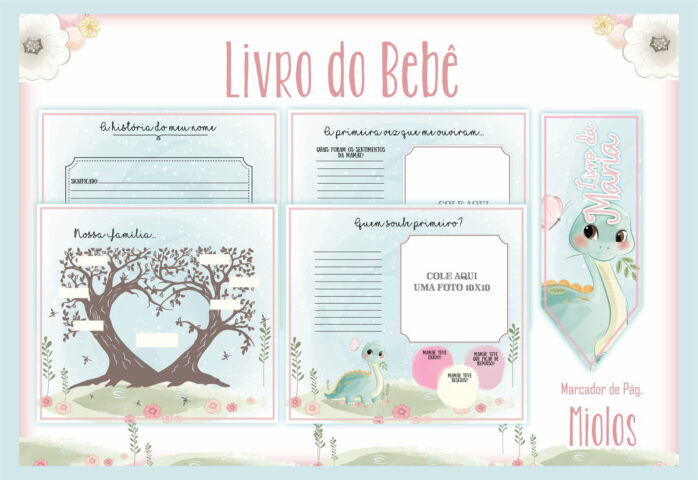 Livro do Bebê Dino Menina I
