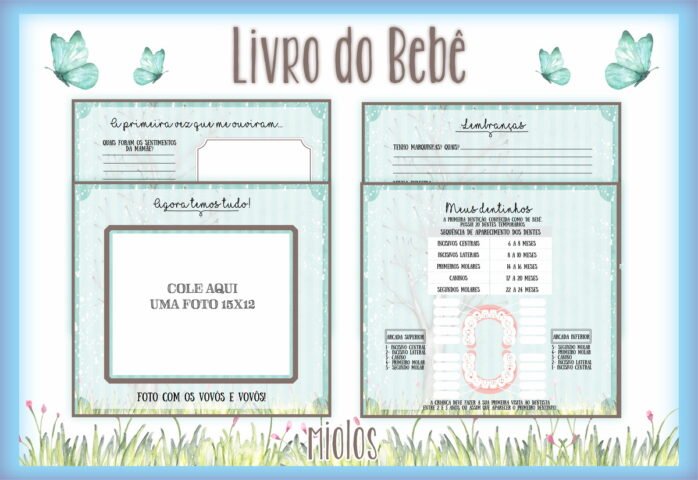 Livro do Bebê Elefante Azul