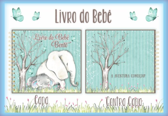Livro do Bebê Elefante Azul