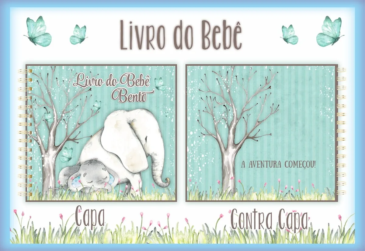 Livro do Bebê Elefante Azul 1 Livro do Bebê Elefante Azul