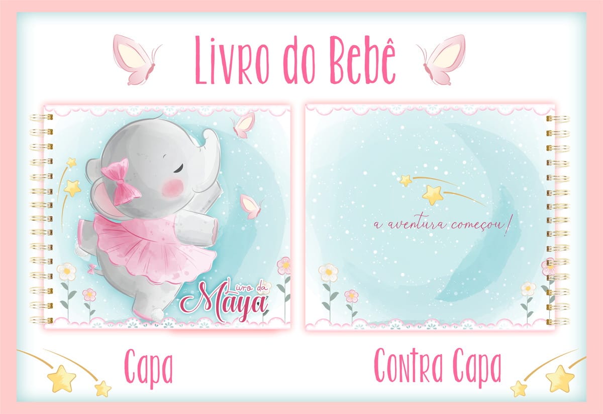 Livro do Bebê Elefante Baloeira Arquivo Digital 1 Livro do Bebê Elefante Baloeira Arquivo Digital
