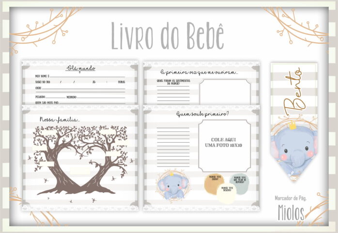 Livro do Bebê Elefantinho Baby