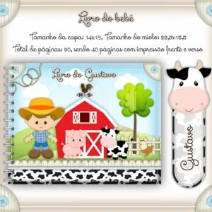 Livro do Bebê Fazendinha Menino 14 Livro do Bebê Fazendinha Menino