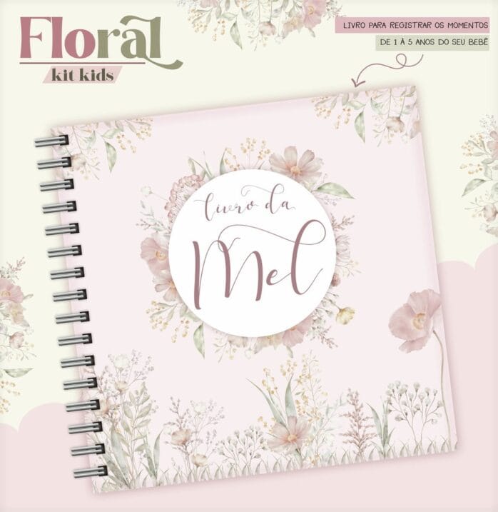 Livro do Bebê Floral Clarinho