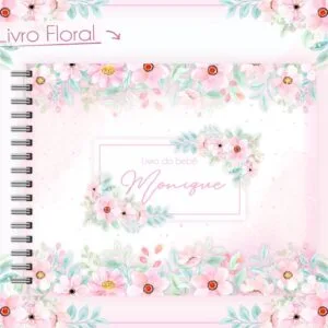 Livro Do Bebê Floral Delicado