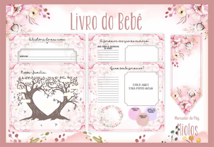 Livro do Bebê Floral I