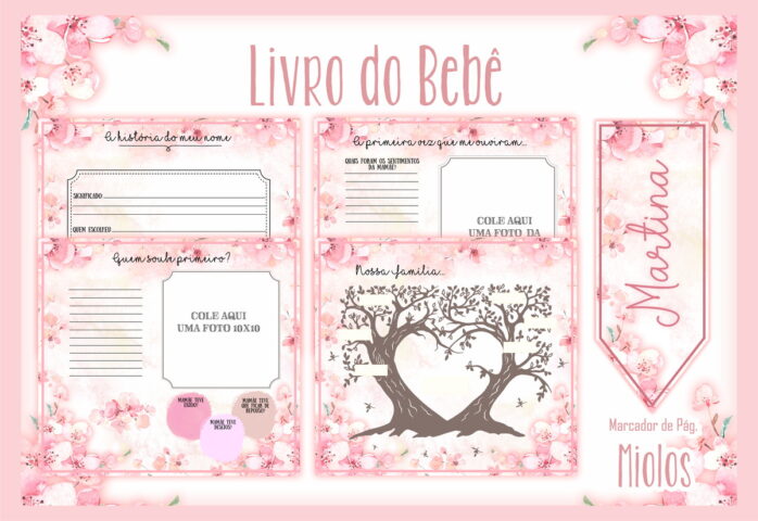 Livro do Bebê Floral II