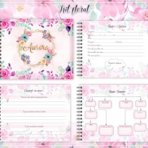 Livro do Bebê Floral Menina