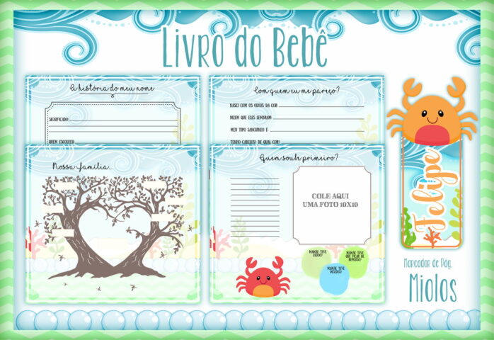 Livro do Bebê Fundo do Mar Menino I