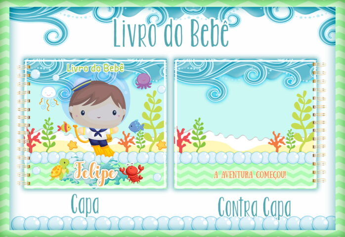Livro do Bebê Fundo do Mar Menino I
