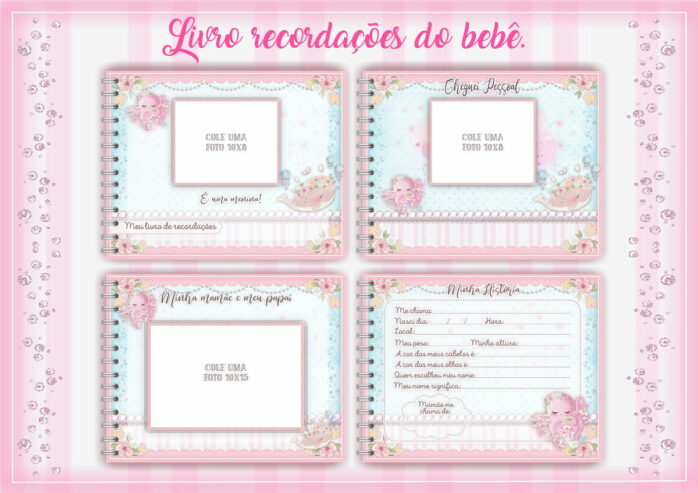 Livro do Bebê Fundo do Mar Rosa