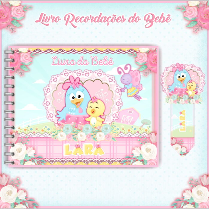Livro do Bebê Galinha Pintadinha Rosa