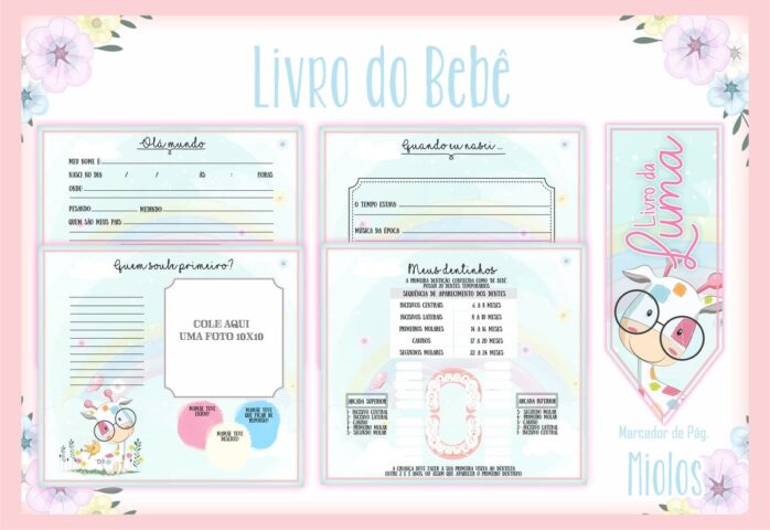 Livro do Bebê Girafinha Colorida