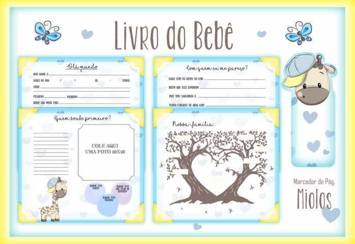 Livro do Bebê Girafinha Menino