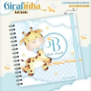 Livro do Bebê Girafinha Menino Azul