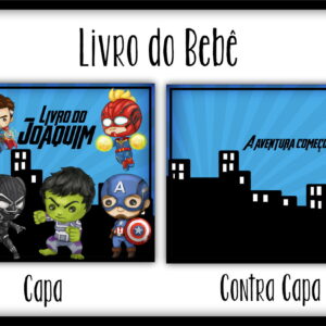 Livro do Bebê Heróis Digital 96 Páginas Personalizável 15 Livro do Bebê Heróis Digital 96 Páginas Personalizável