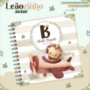 Livro do Bebê Leãozinho Cute 4 Livro do Bebê Leãozinho Cute