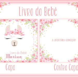 Livro do Bebê Lhama Rosa