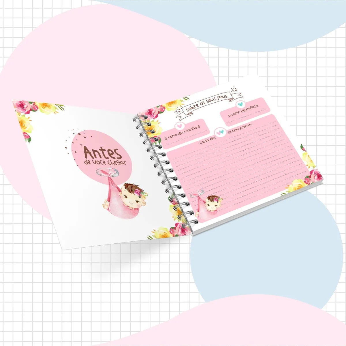 Livro do Bebê Menina Rosa