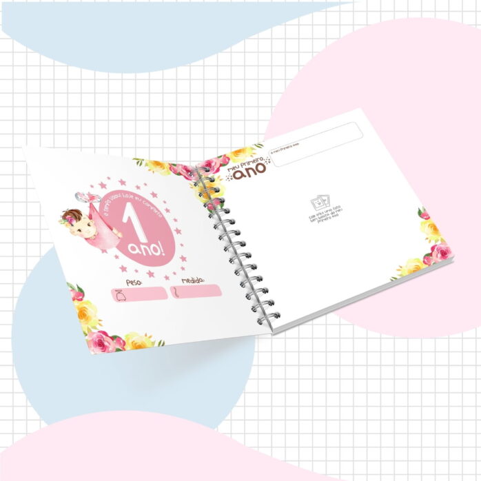 Livro do Bebê Menina Rosa