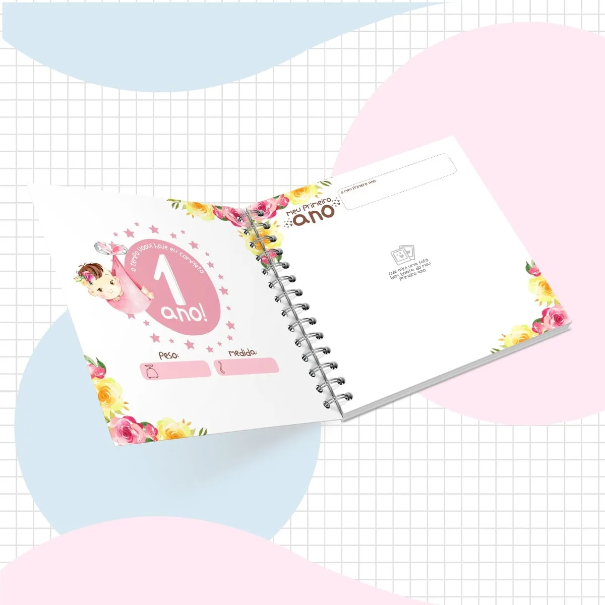 Livro do Bebê Menina Rosa