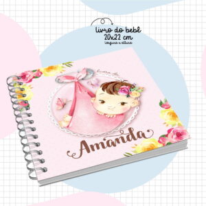 Livro do Bebê Menina Rosa
