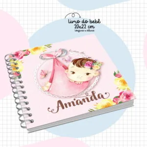 Livro do Bebê Menina Rosa 6 Livro do Bebê Menina Rosa