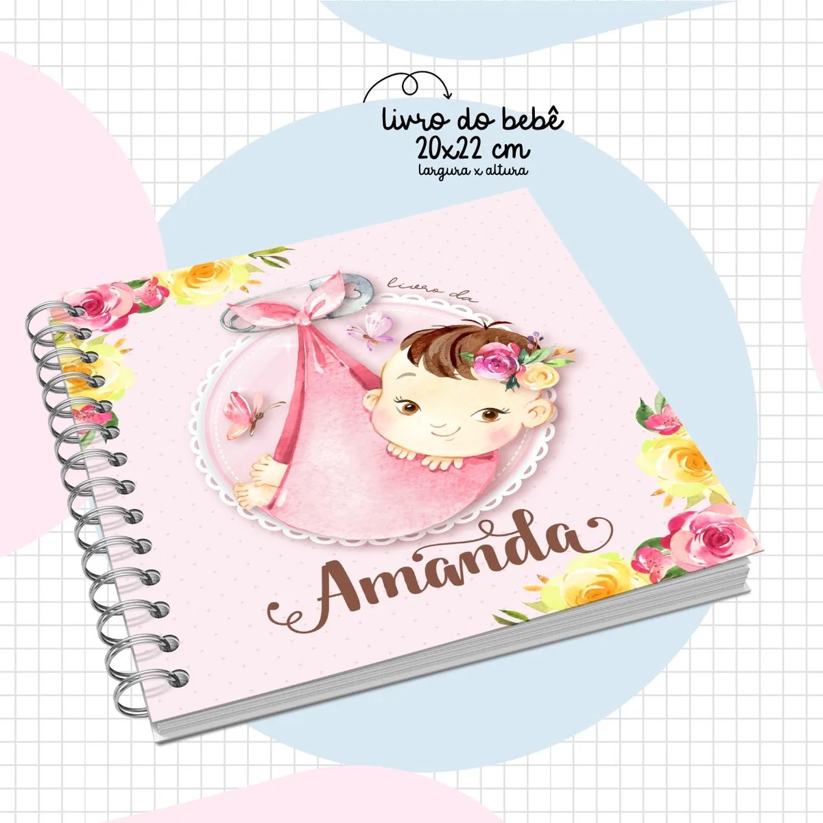 Livro do Bebê Menina Rosa
