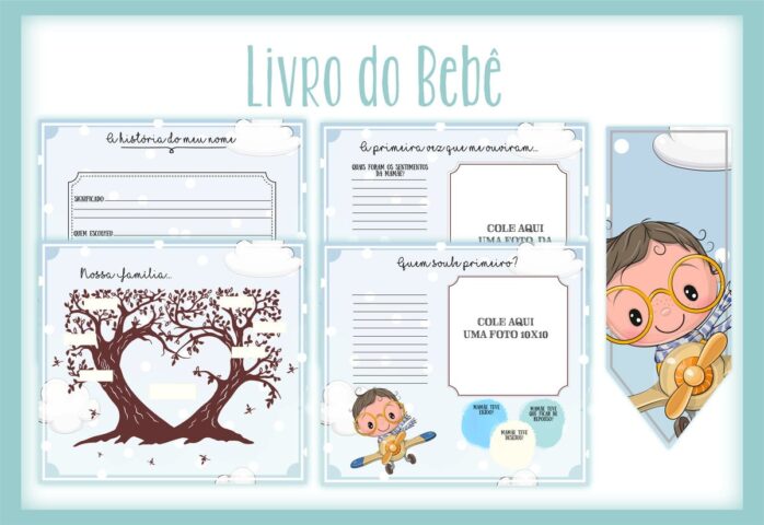 Livro do Bebê Menino Aviador I