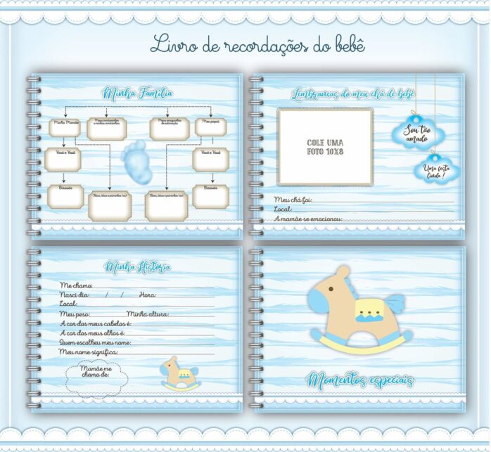 Livro do Bebê Menino Azul